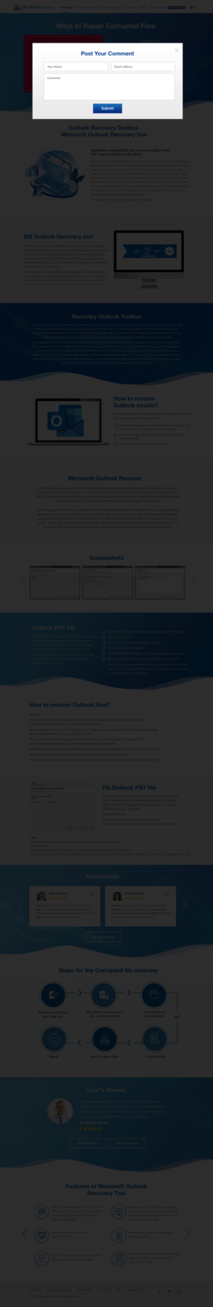 Web Design by pb for Recovery Toolbox | Design: #22384278