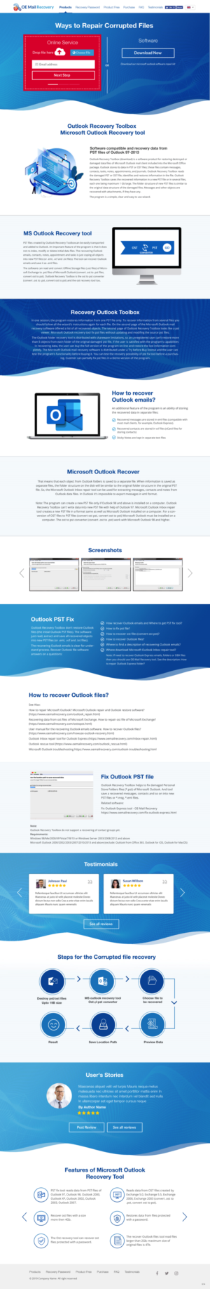 Web Design by pb for Recovery Toolbox | Design: #22384279