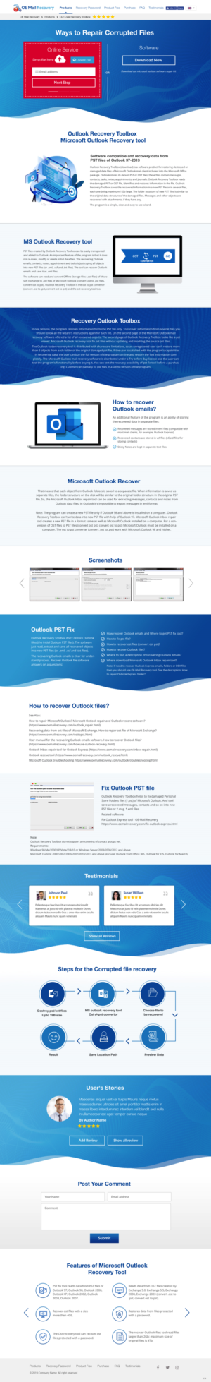 Web Design by pb for Recovery Toolbox | Design: #22626532