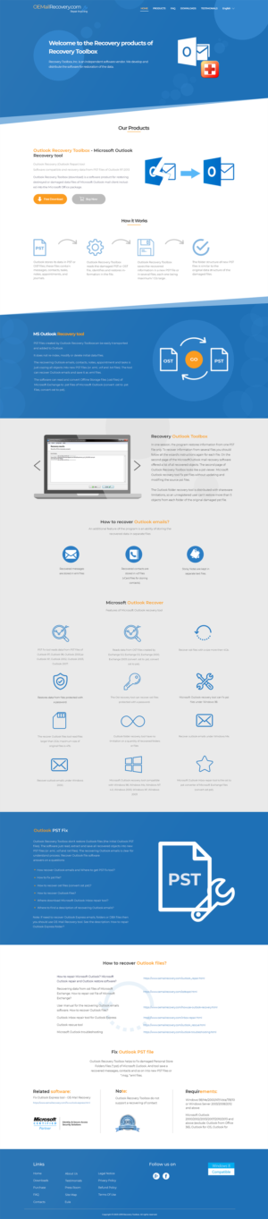 Web Design by Bishwa_Dewan for Recovery Toolbox | Design: #22343518