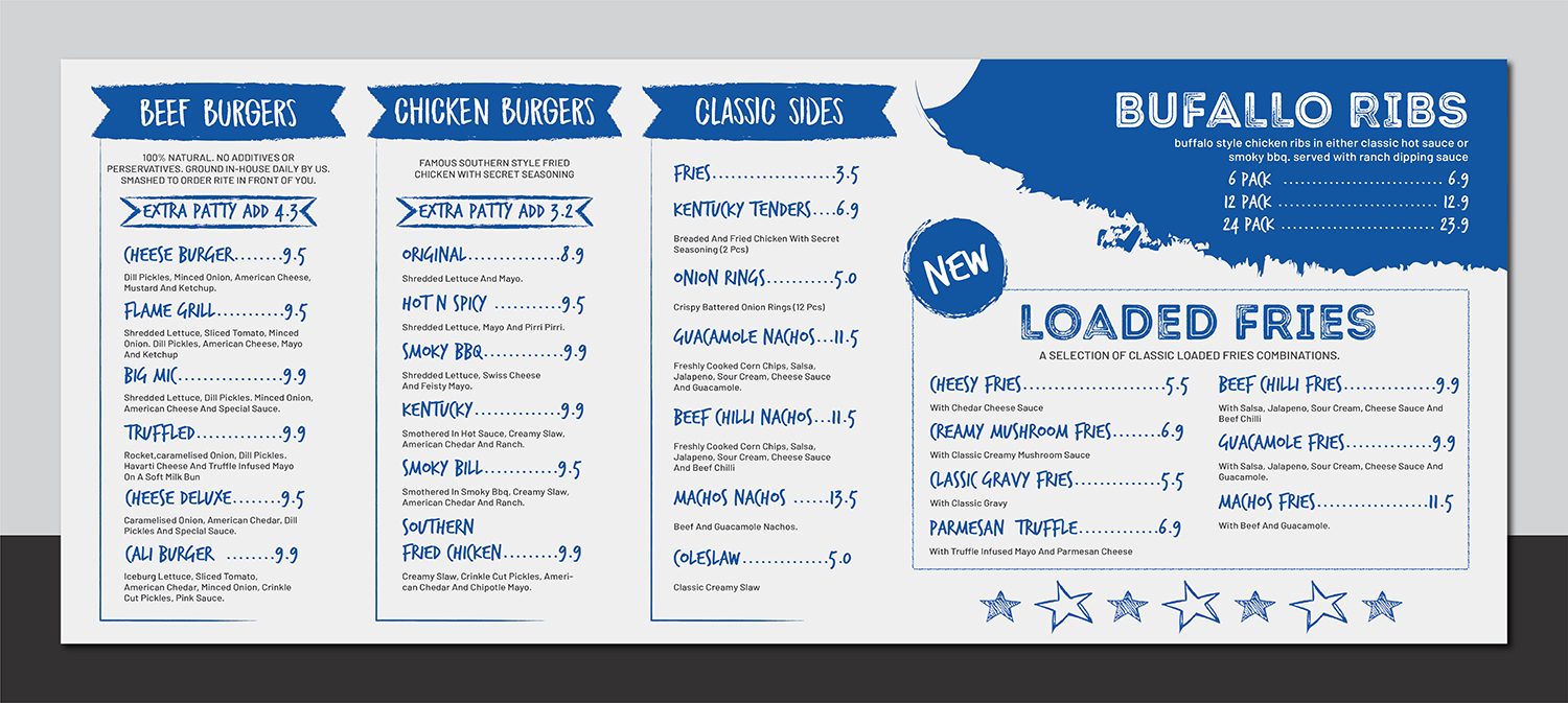 Menu Design by Deziners Zone for this project | Design #22705828