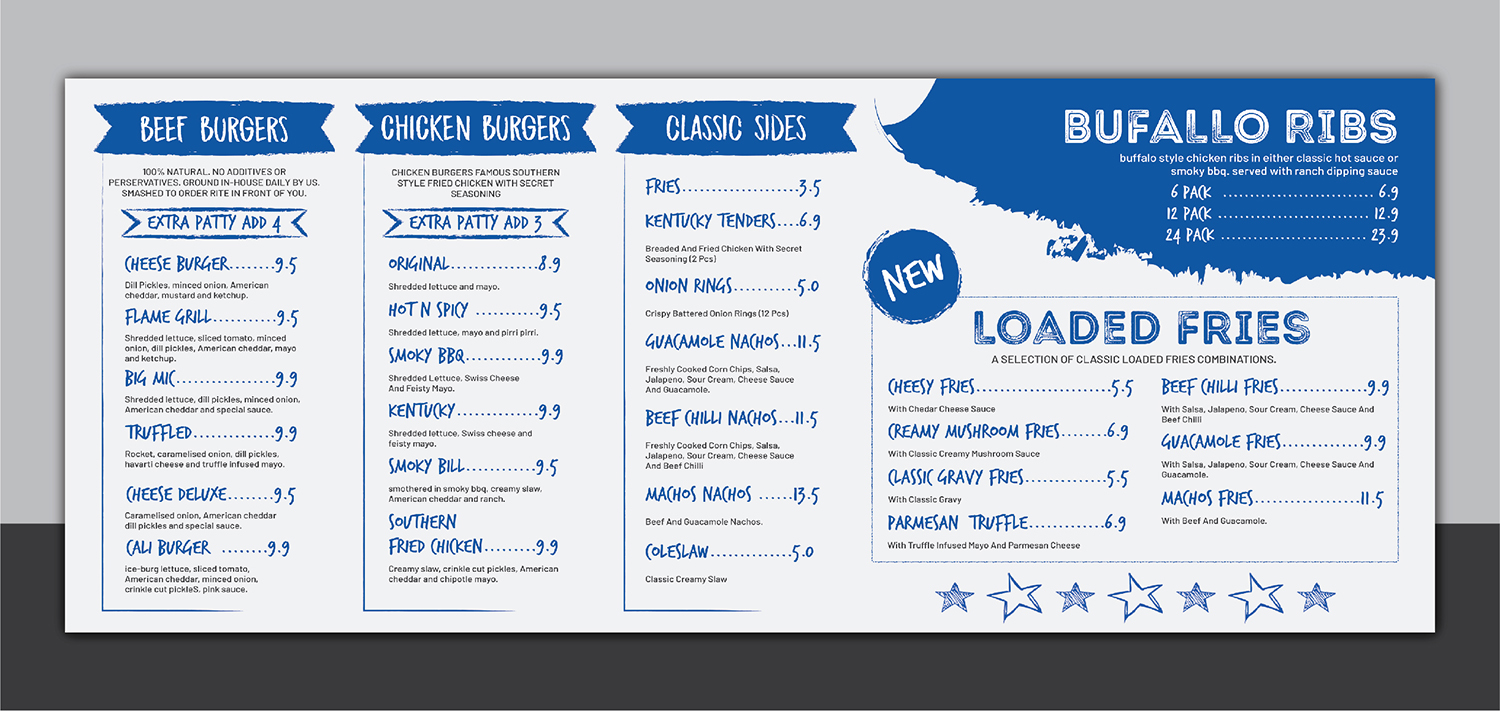 Menu Design by Deziners Zone for this project | Design #22709692