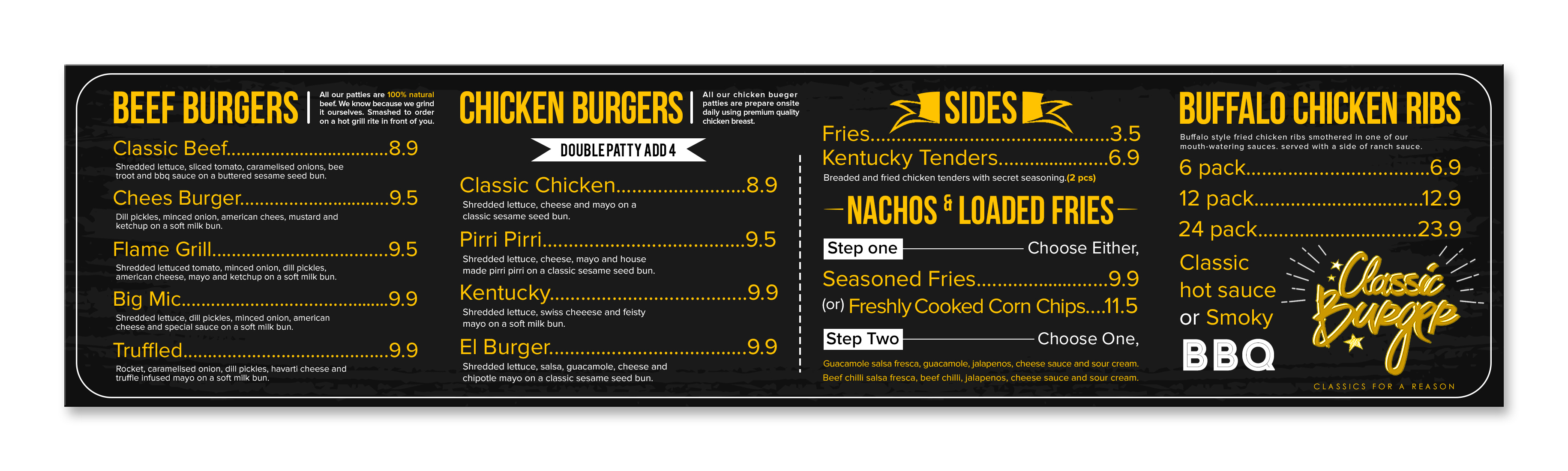 Menu Design by SAI DESIGNS for this project | Design #22333781