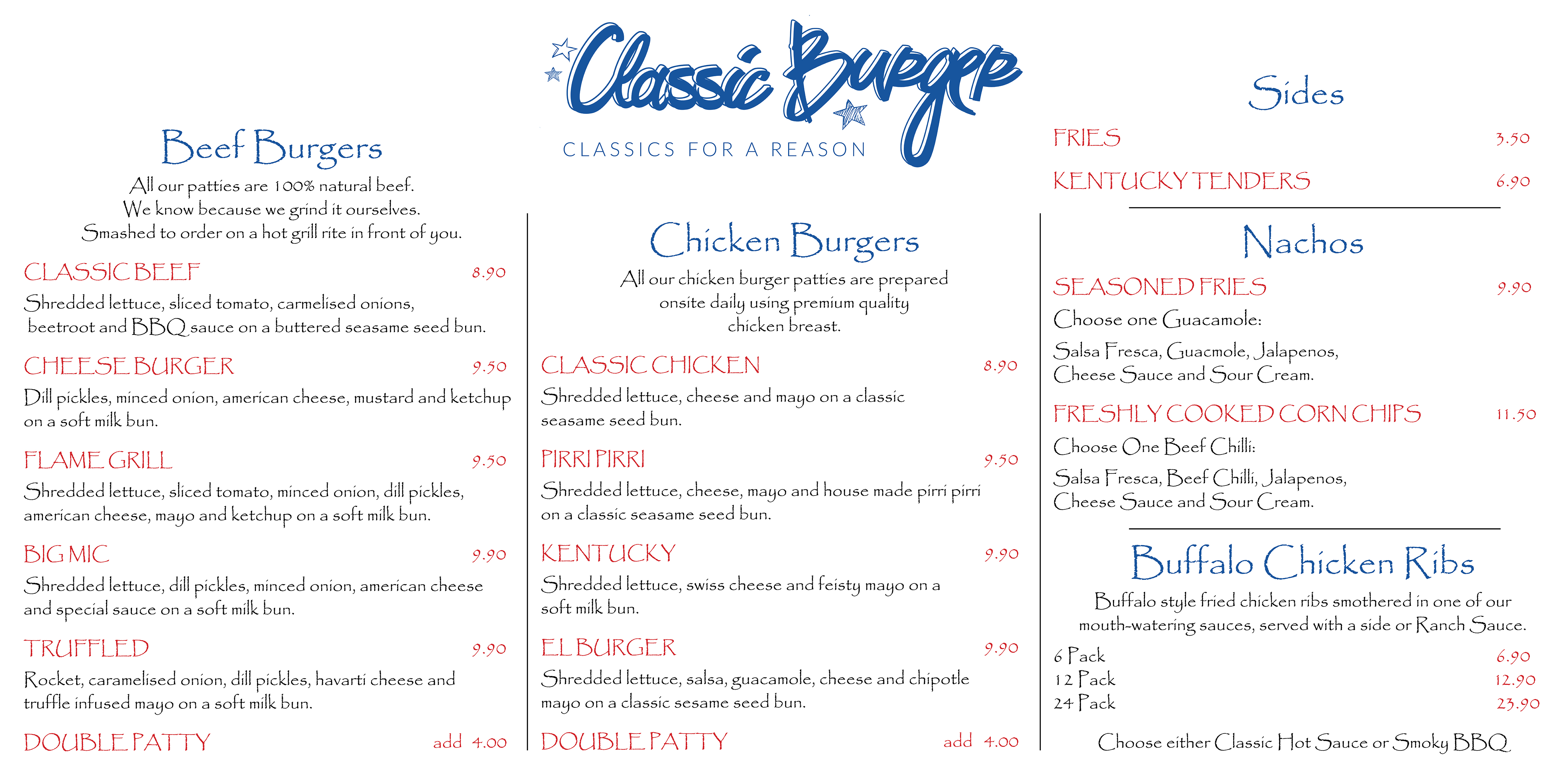 Menu Design by Skybluedesignstudio for this project | Design #22332529