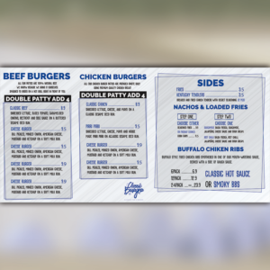 Menu Design by SADYM
