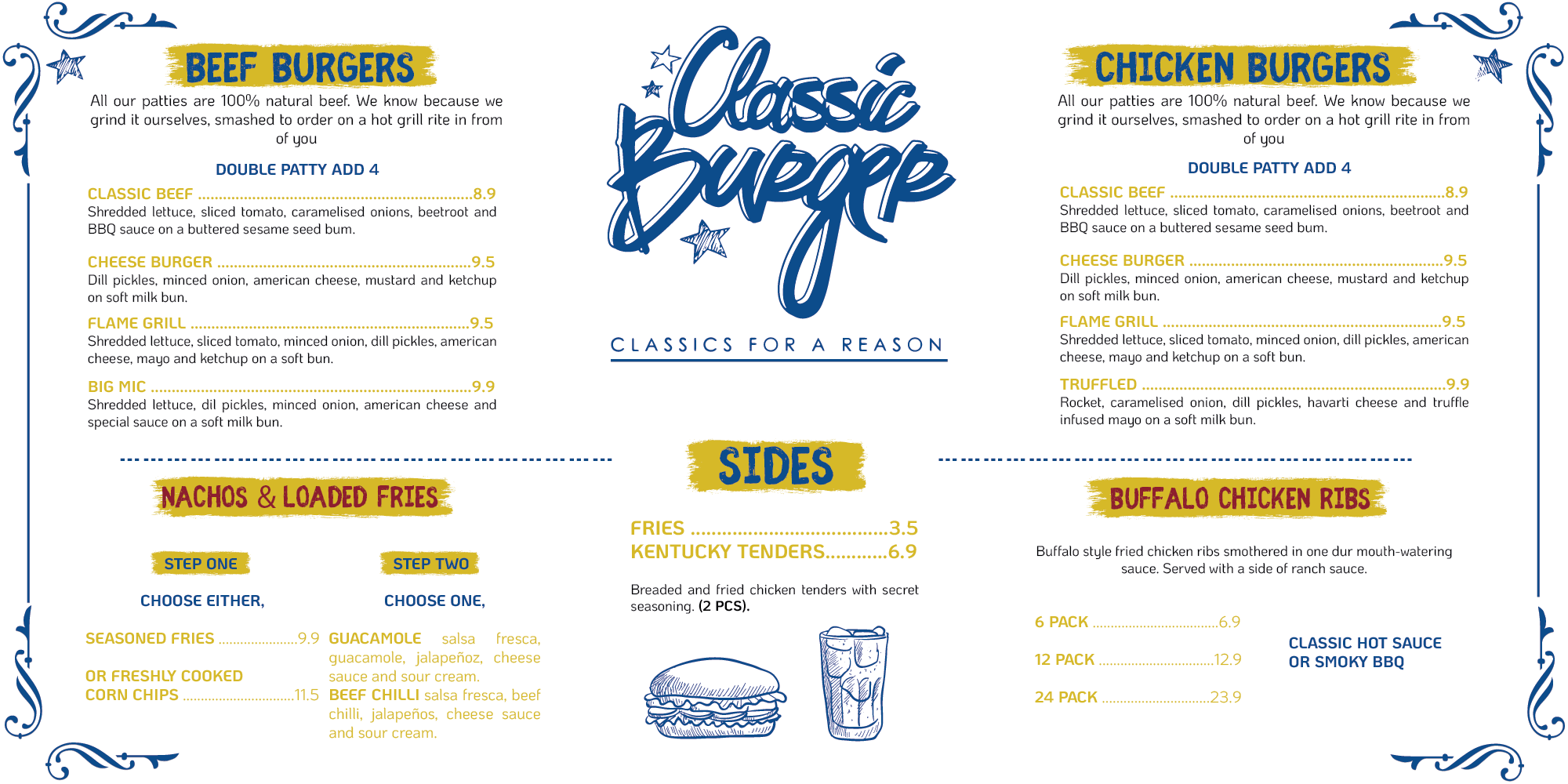 Menu Design by Manuel.V for this project | Design #22329588