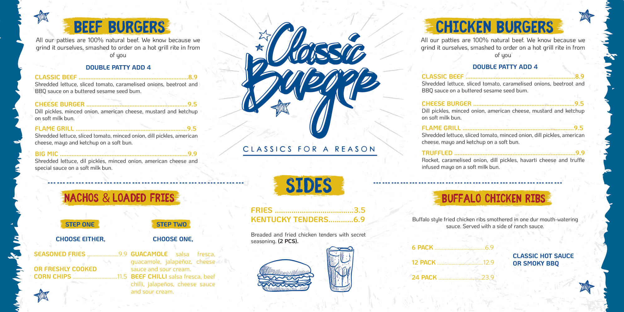 Menu Design by Manuel.V for this project | Design #22335859