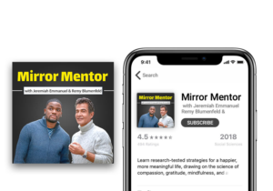 Logo for "Mirror Mentor Podcast"
