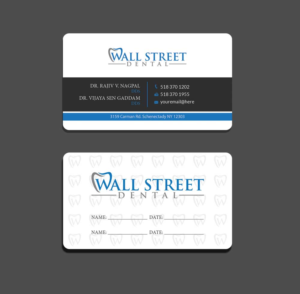 Business Card Design by Riz' for Wall Street Dental P.C. | Design: #22322855