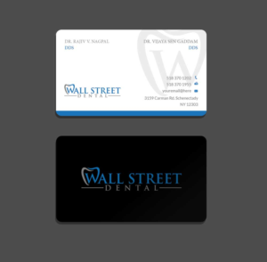 Business Card Design by Riz' for Wall Street Dental P.C. | Design: #22322858