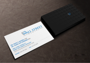 Design de Carte de Visite par Creations Box 2015 pour Wall Street Dental P.C. | Design : #22329728