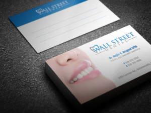 Business Card Design by Pictorial for Wall Street Dental P.C. | Design #22325454