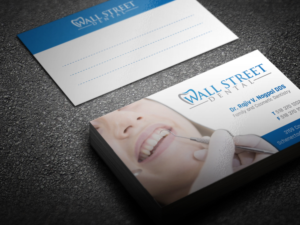 Business Card Design by LAXMI DESIGNHUB for Wall Street Dental P.C. | Design: #22325457