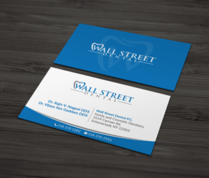 Business Card Design by MDesign for Wall Street Dental P.C. | Design: #22323174