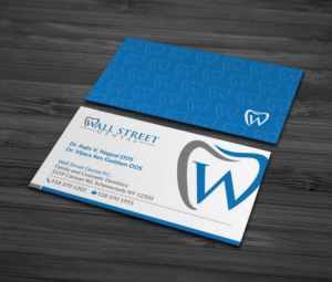Business Card Design by MDesign for Wall Street Dental P.C. | Design #22379536