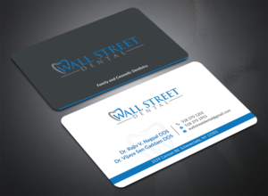 Business Card Design by Bold Pixels for Wall Street Dental P.C. | Design: #22327455