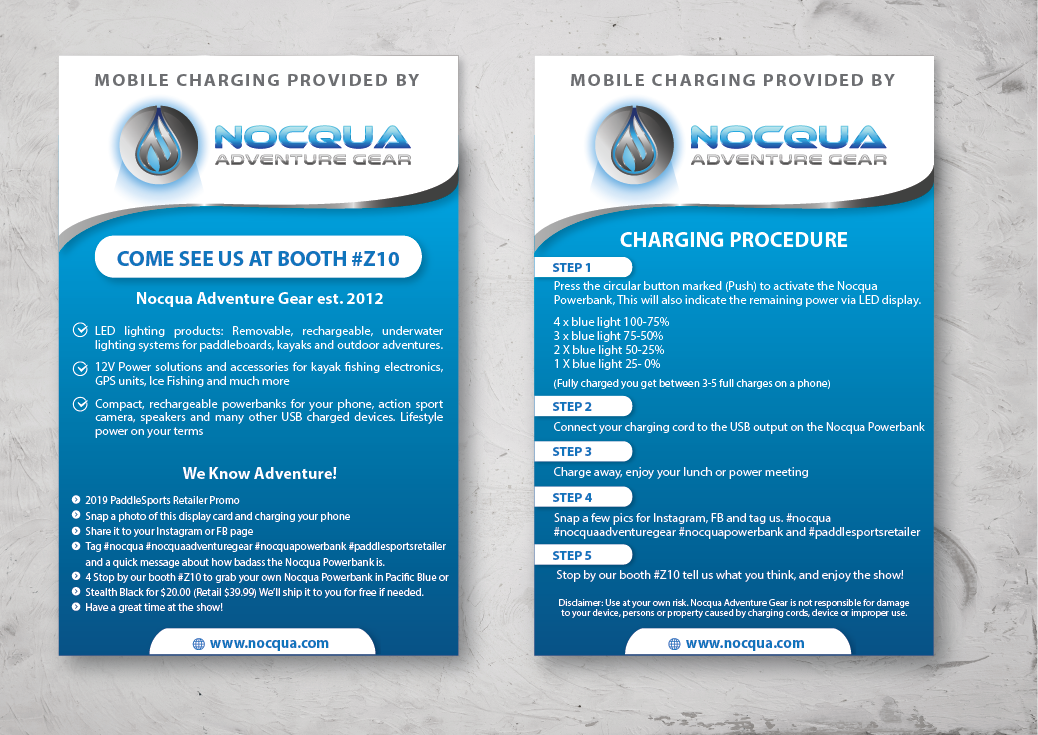 Flyer Design by alex989 for Nocqua Adventure Gear | Design #22327379
