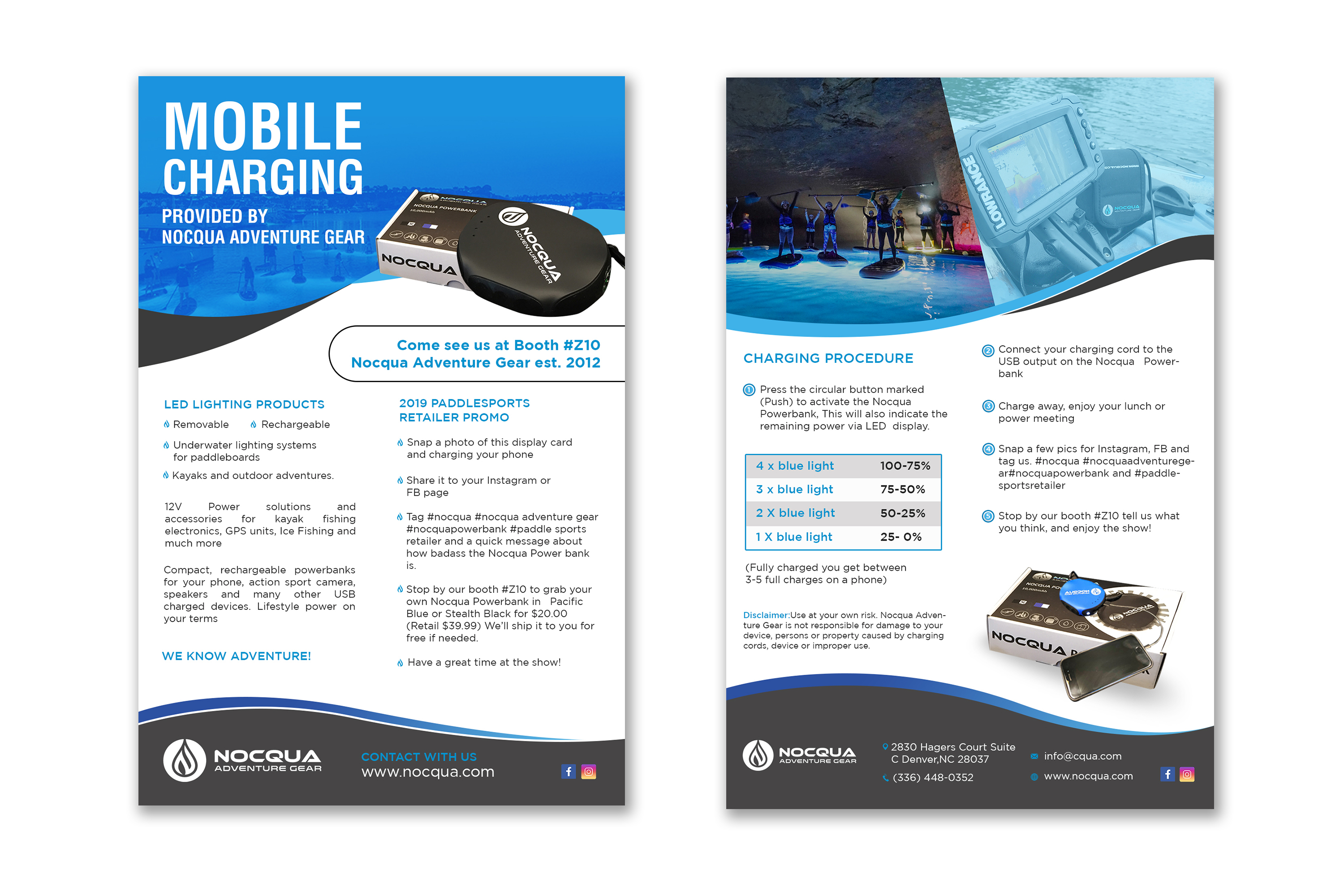 Diseño de Flyer por debdesign para Nocqua Adventure Gear | Diseño #22330343