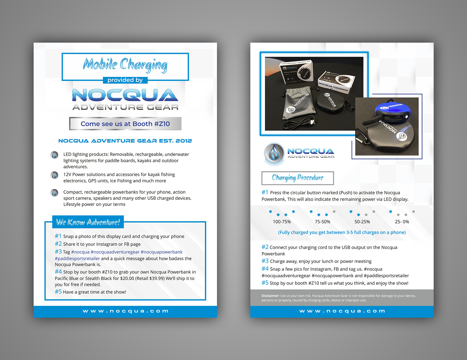Design de Flyer par ESolz Technologies pour Nocqua Adventure Gear | Design #22324800
