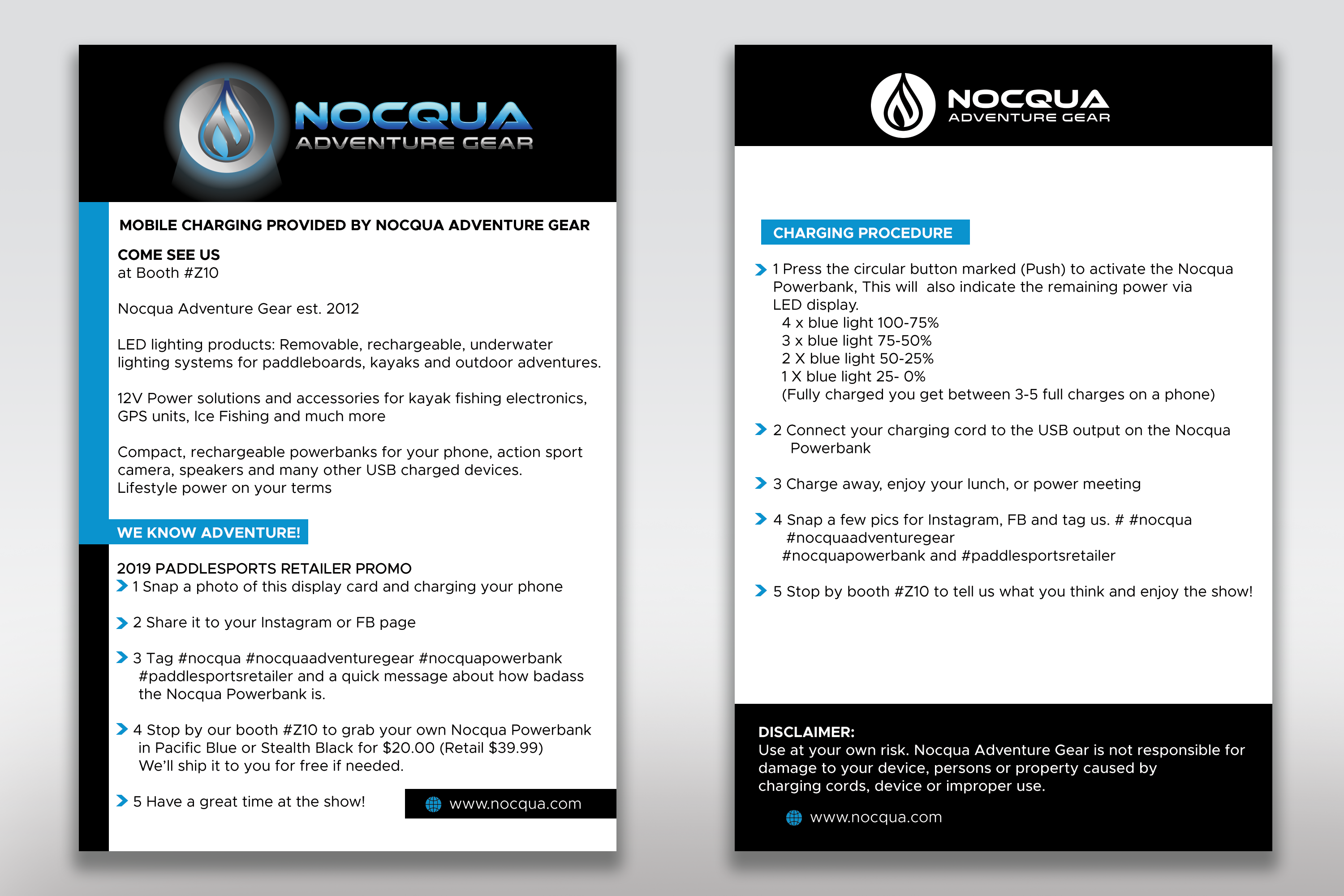 Design de Flyer par DesignMe Graphics pour Nocqua Adventure Gear | Design #22324065