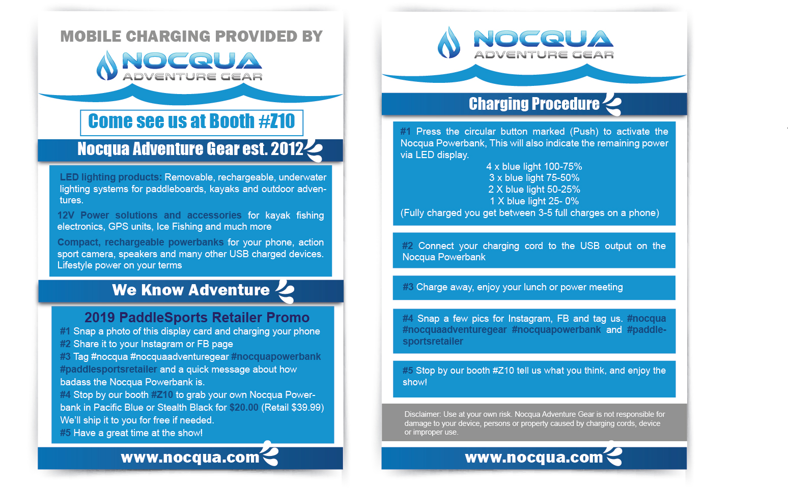 Flyer Design by Pixper for Nocqua Adventure Gear | Design #22339905