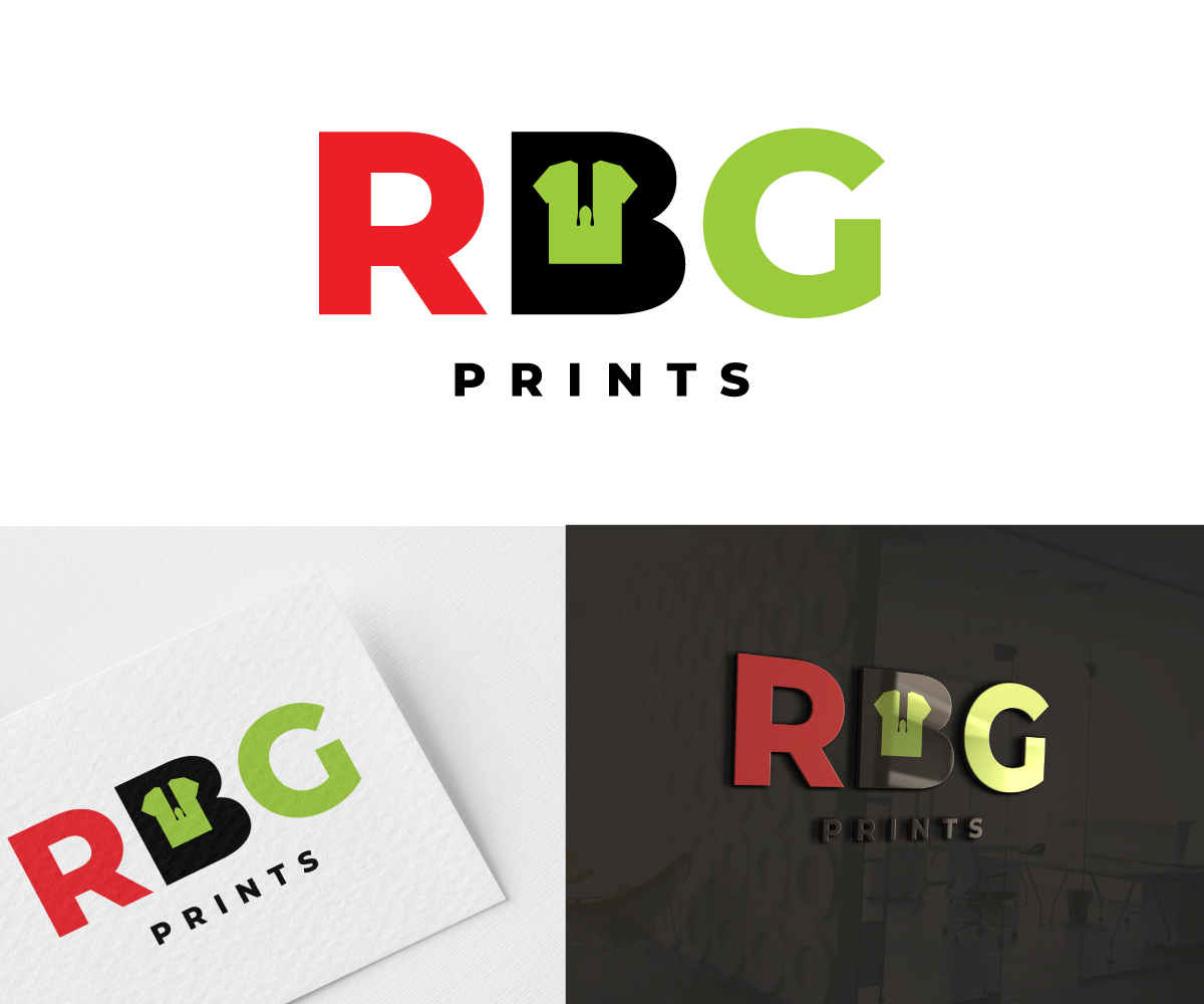 Logo Design by blackowl8 for RBG prints  | Design #22371213