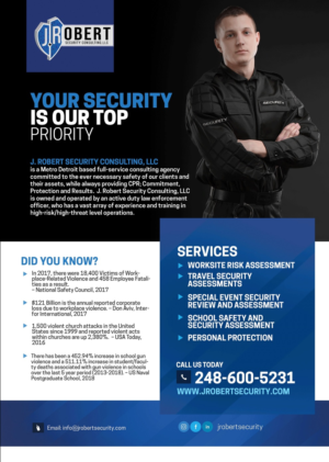 Security Consulting Firm needs brochure to be used for advertisement and sales | Brochure Design by Artcher