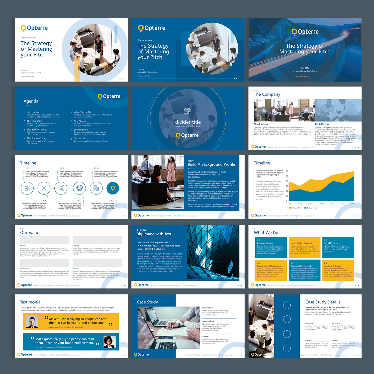 PowerPoint Design by kepitink for Opterre LLC | Design #22355390