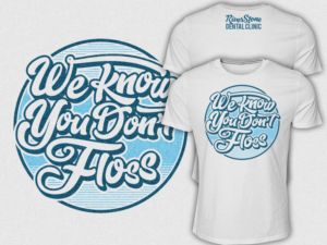 RIVERSTONE DENTAL CLINIC NEEDS A LOGO FOR A ROAD RELAY RUN | T-Shirt-Design von Falih A