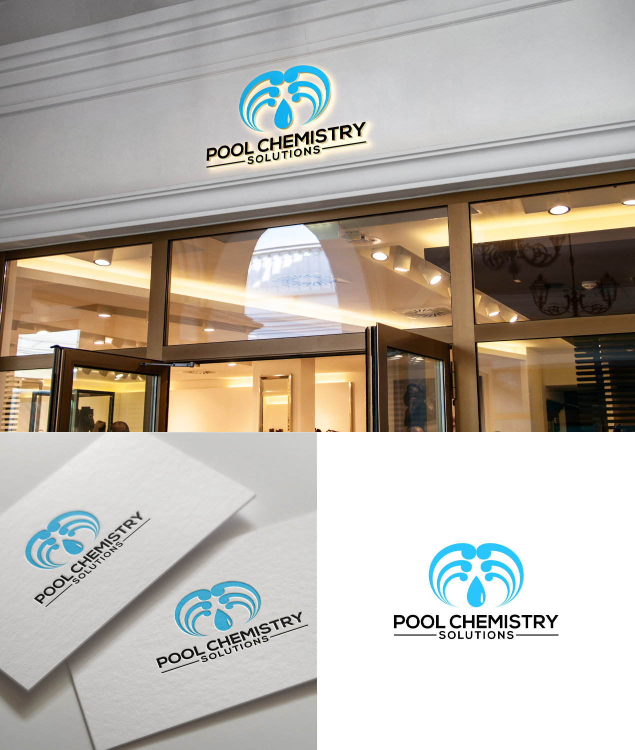Logo Design by suthita 2 for Pool Chemistry Solutions | Design #22321464