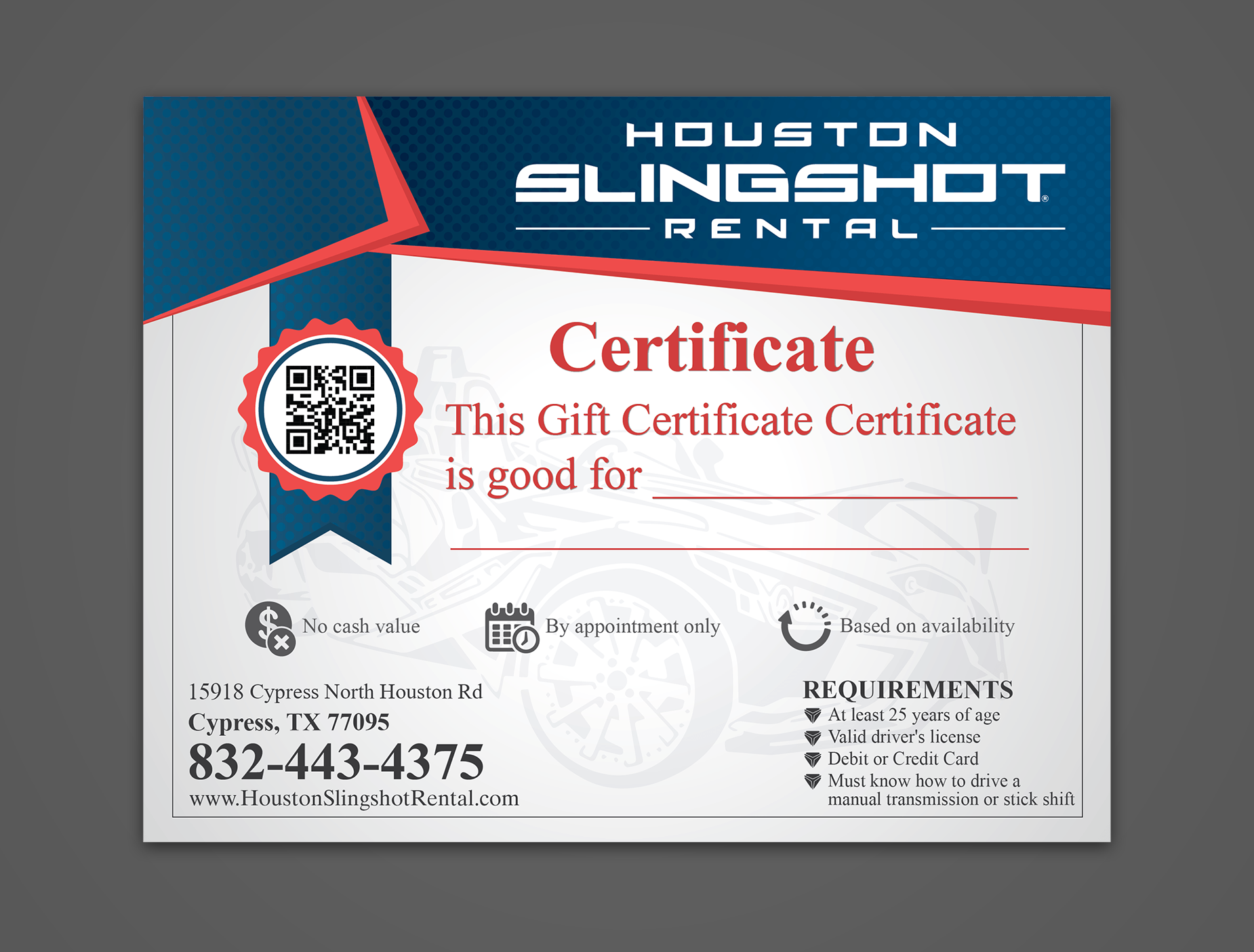 Graphic Design by Rickyy for Houston Slingshot Rental | Design #22337547