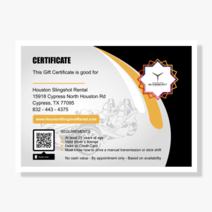 Graphic Design by Bayu inVektor for Houston Slingshot Rental | Design #22349719