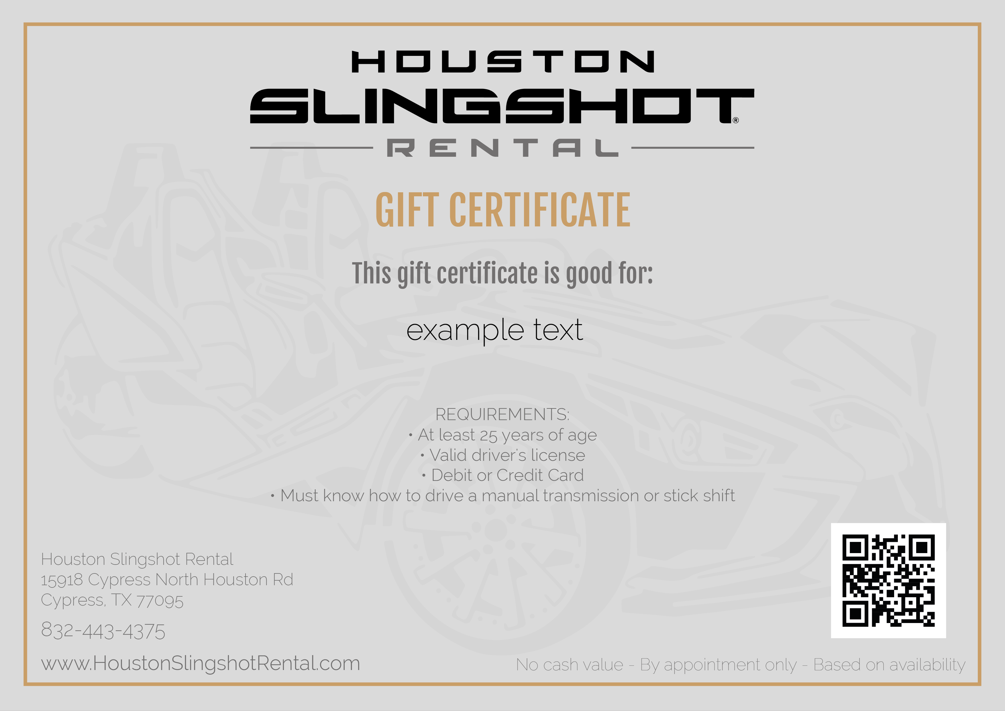Graphic Design by Millie Attwater for Houston Slingshot Rental | Design #22358746