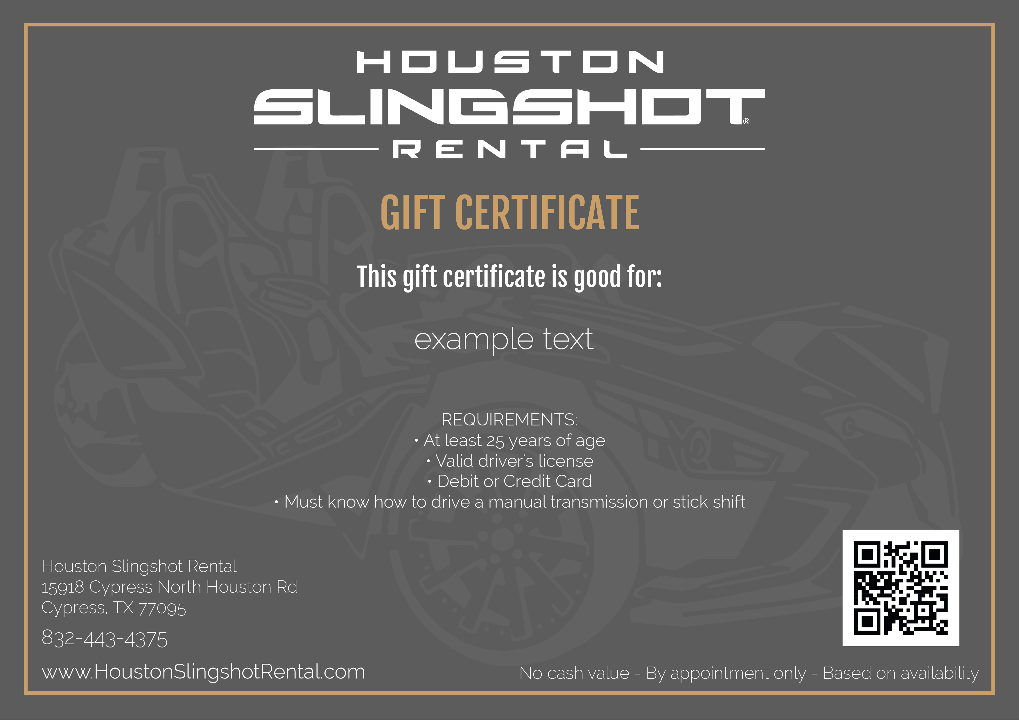 Graphic Design by Millie Attwater for Houston Slingshot Rental | Design #22363448