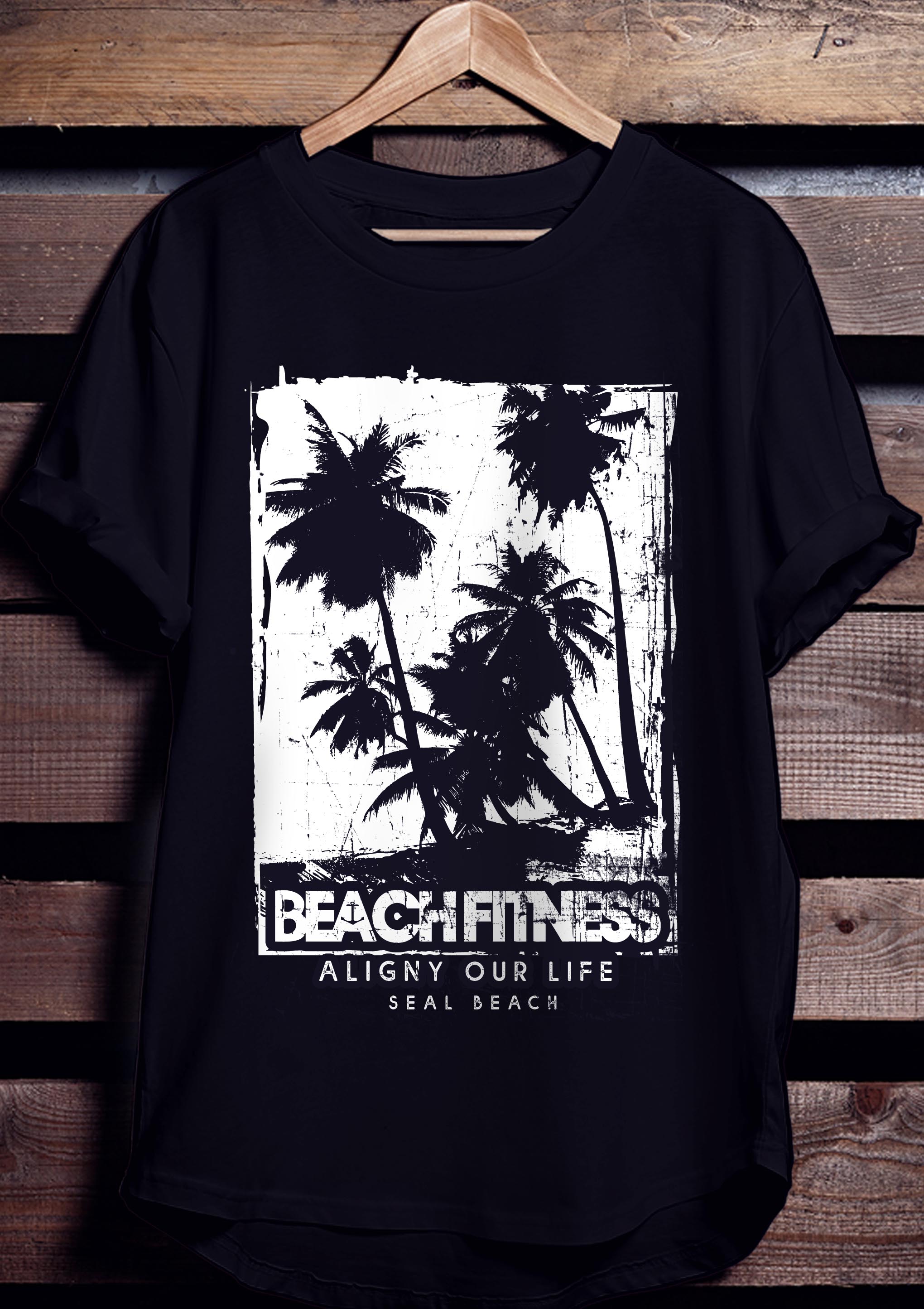 T-Shirt-Design von BABLEO für Beach Fitness | Design #22371357