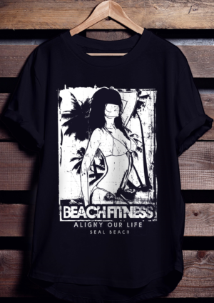 T-shirt Design by BABLEO for Beach Fitness | Design: #22371358