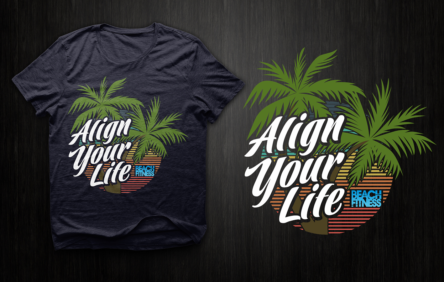 T-shirt Design by laza.milan78 for Beach Fitness | Design #22324630