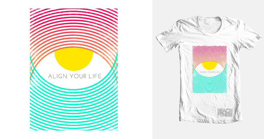 Diseño de Camiseta por yvetteohanian para Beach Fitness | Diseño #22334026
