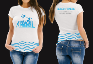 T-Shirt-Design von typeo1978 für Beach Fitness | Design: #22361376