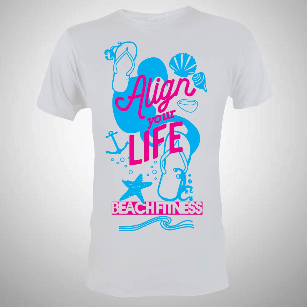 T-shirt Design by 75-R-P-Z for Beach Fitness | Design #22350183