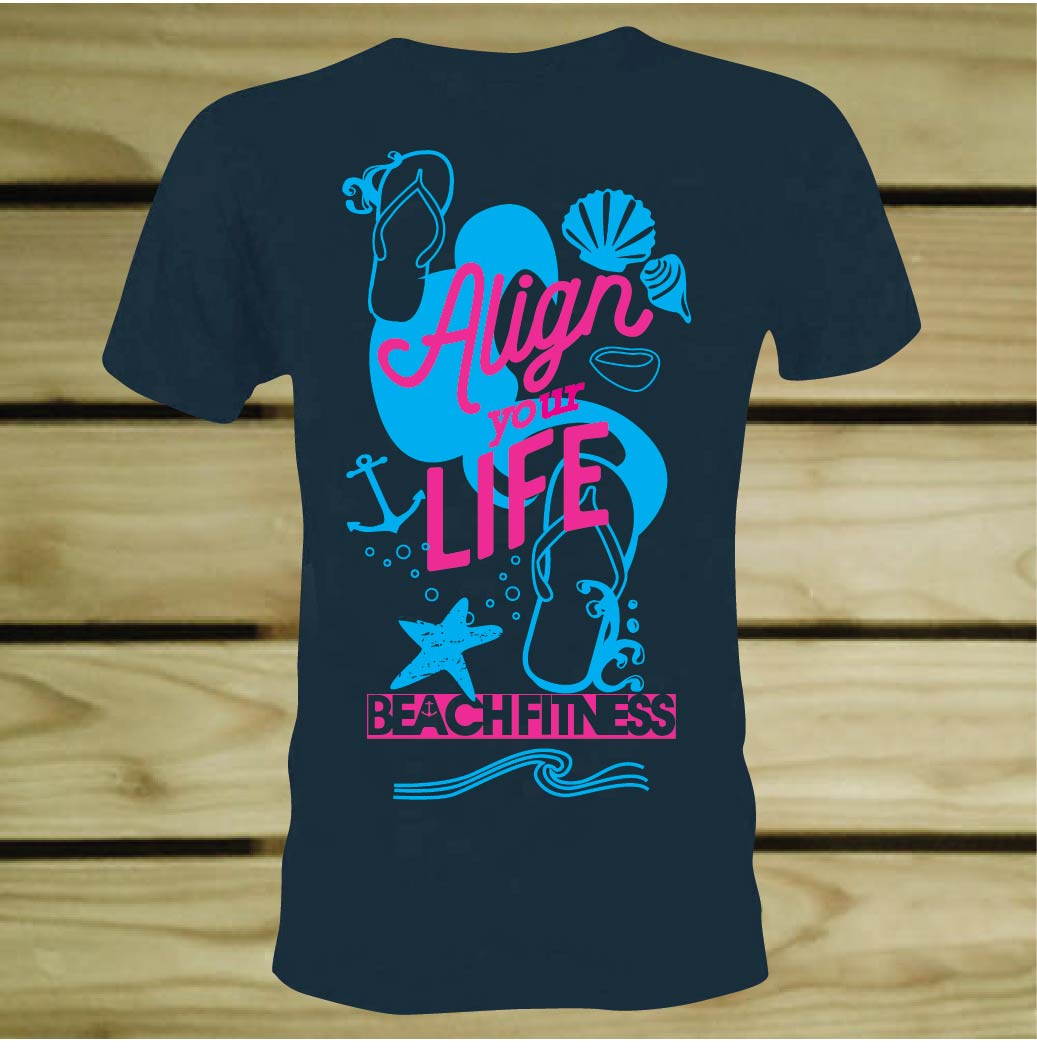 T-shirt Design by 75-R-P-Z for Beach Fitness | Design #22350186