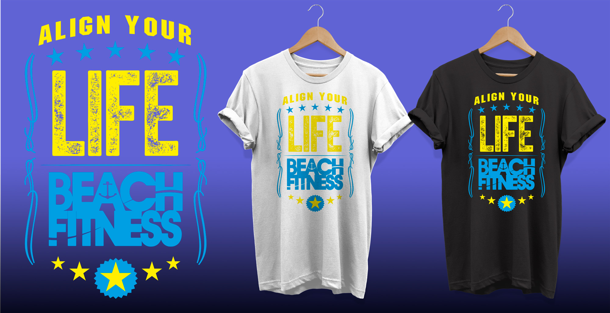 T-Shirt-Design von Al Pech für Beach Fitness | Design #22358398