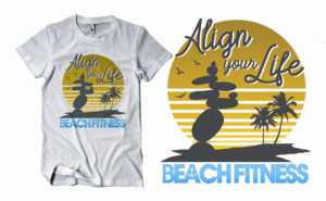 Align your life Tee shirt Design | T-Shirt-Design von Uprinteez