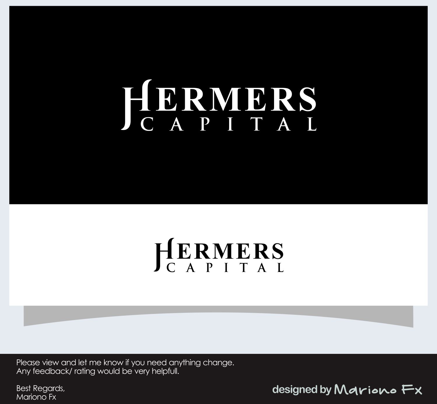 Logo Design by Mariono Fx for Hermers Capital LLC | Design #22327538