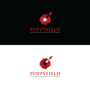 Poppyfield - poppies I like the tagline Intent*Awareness*Actions*Accountability | Logo Design by Rii