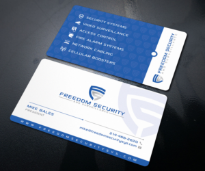 Freedom Security and Surveillance Business Card | Business Card Design by Sandaruwan