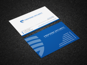 Freedom Security and Surveillance Business Card | Business Card Design by Pointless Pixels India