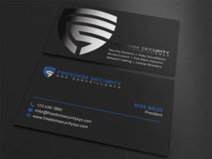 Freedom Security and Surveillance Business Card | Business Card Design by Moumita_