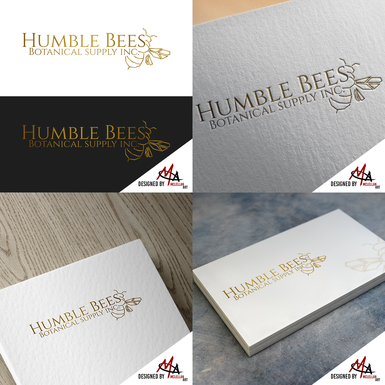 Logo Design by McLellanArt for Humble Bees Botanical Supply Inc. | Design #22327842