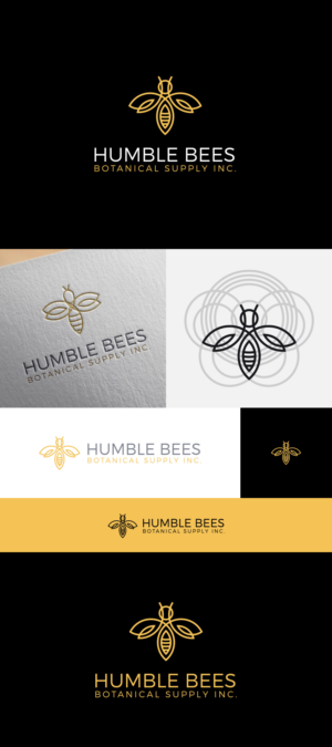 Logo Design by happybrain design for Humble Bees Botanical Supply Inc. | Design: #22330150